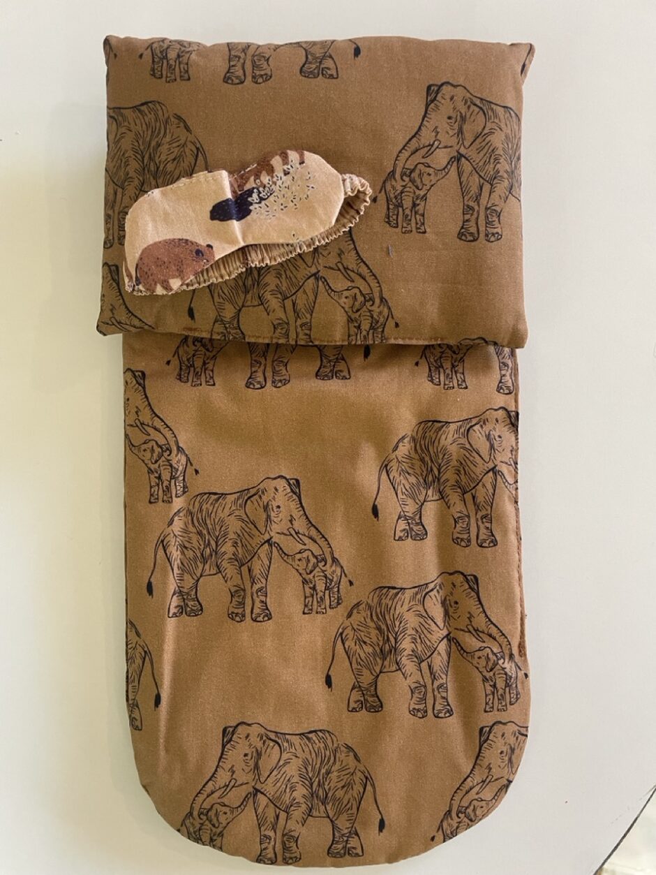 *Matelas 34cm en coton Éléphants pour poupées et ses accessoires