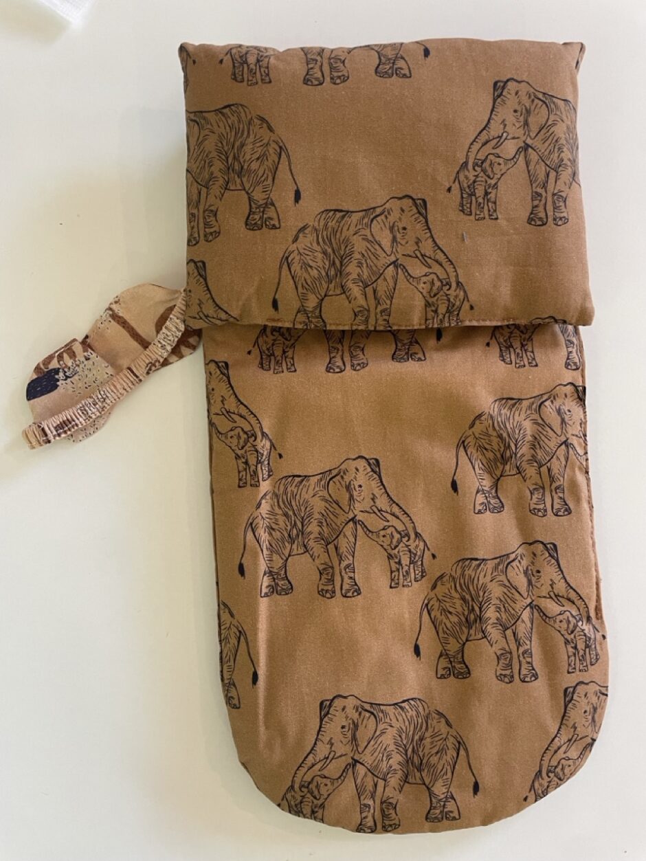 *Matelas 34cm en coton Éléphants pour poupées et ses accessoires