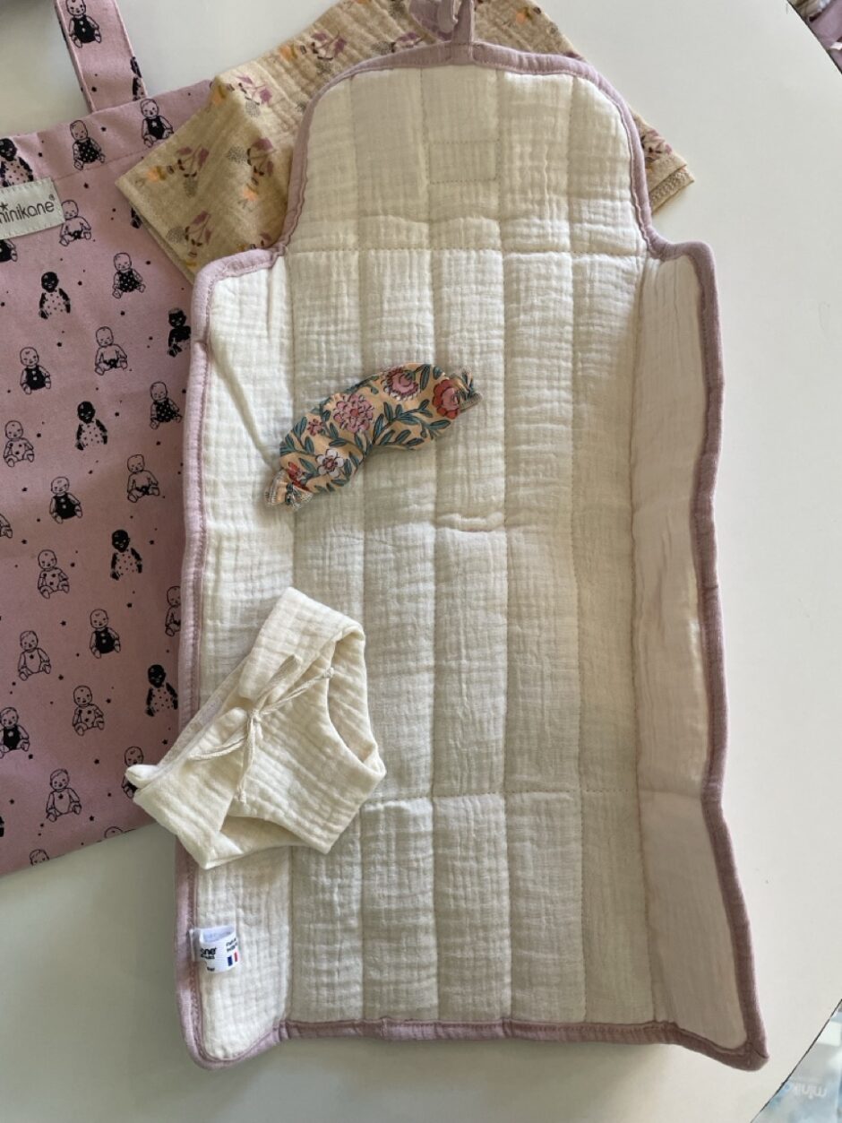 *Lot d'accessoires GORDIS avec matelas à langer Nomade rose orchidée