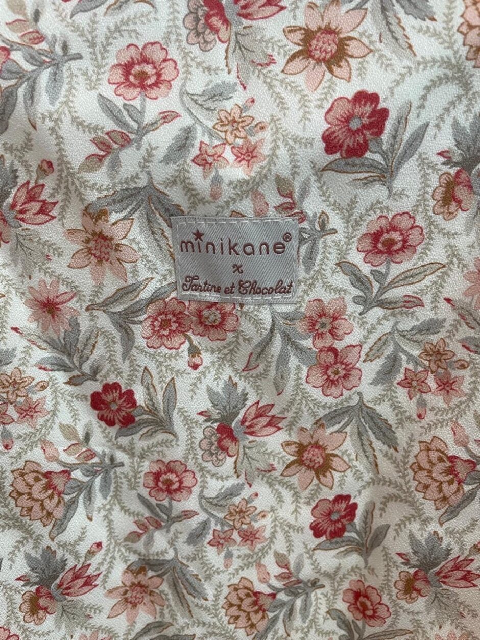 *Poussette poupée avec assise en coton fleuri Minikane X Tartine et Chocolat