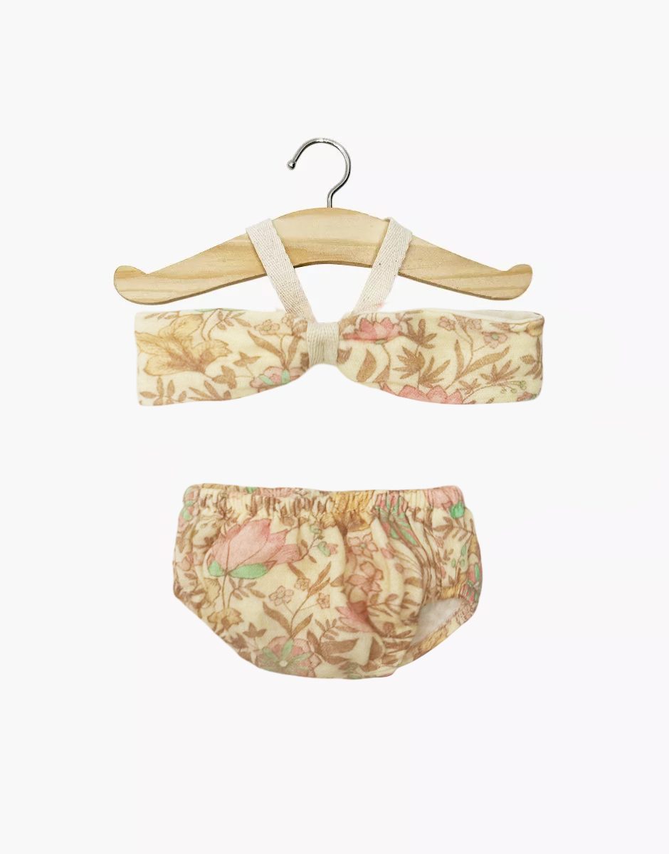 Maillot de bain 2 pièces Ursula en gaze de coton Indienne rosée