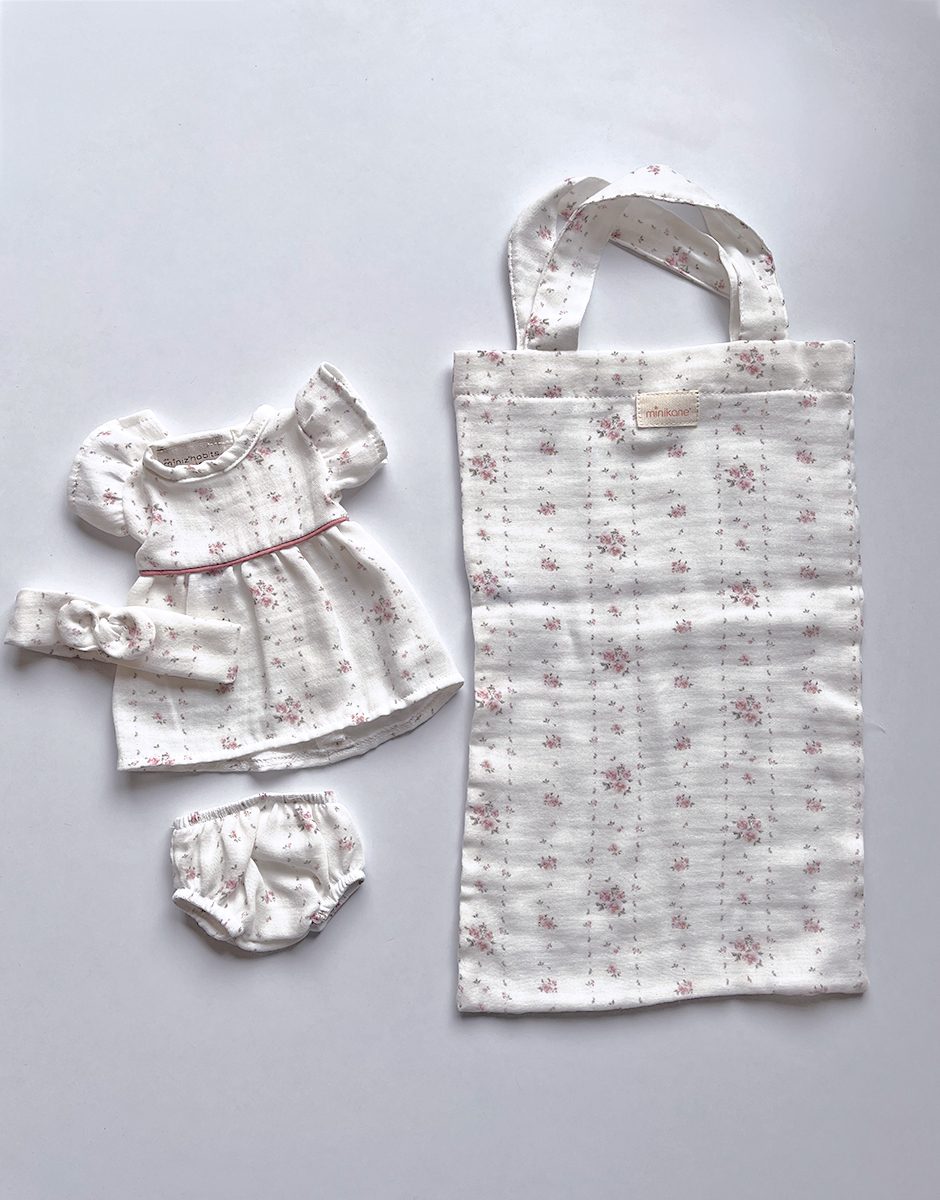 *Lot de vêtements GORDIS Minikane X Natalys avec robe Daisy et totebag poupée