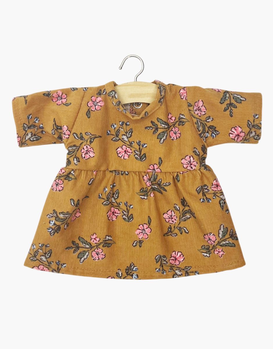 Robe Faustine manches longues en velours Lina