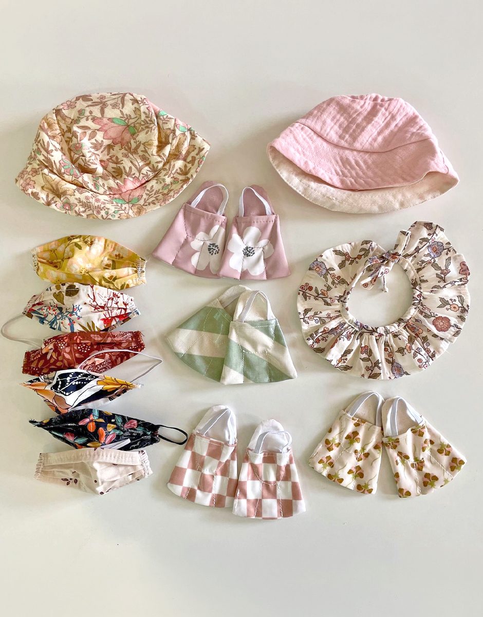 *Lot d'accessoires GORDIS avec chapeau Bob Indienne rosée