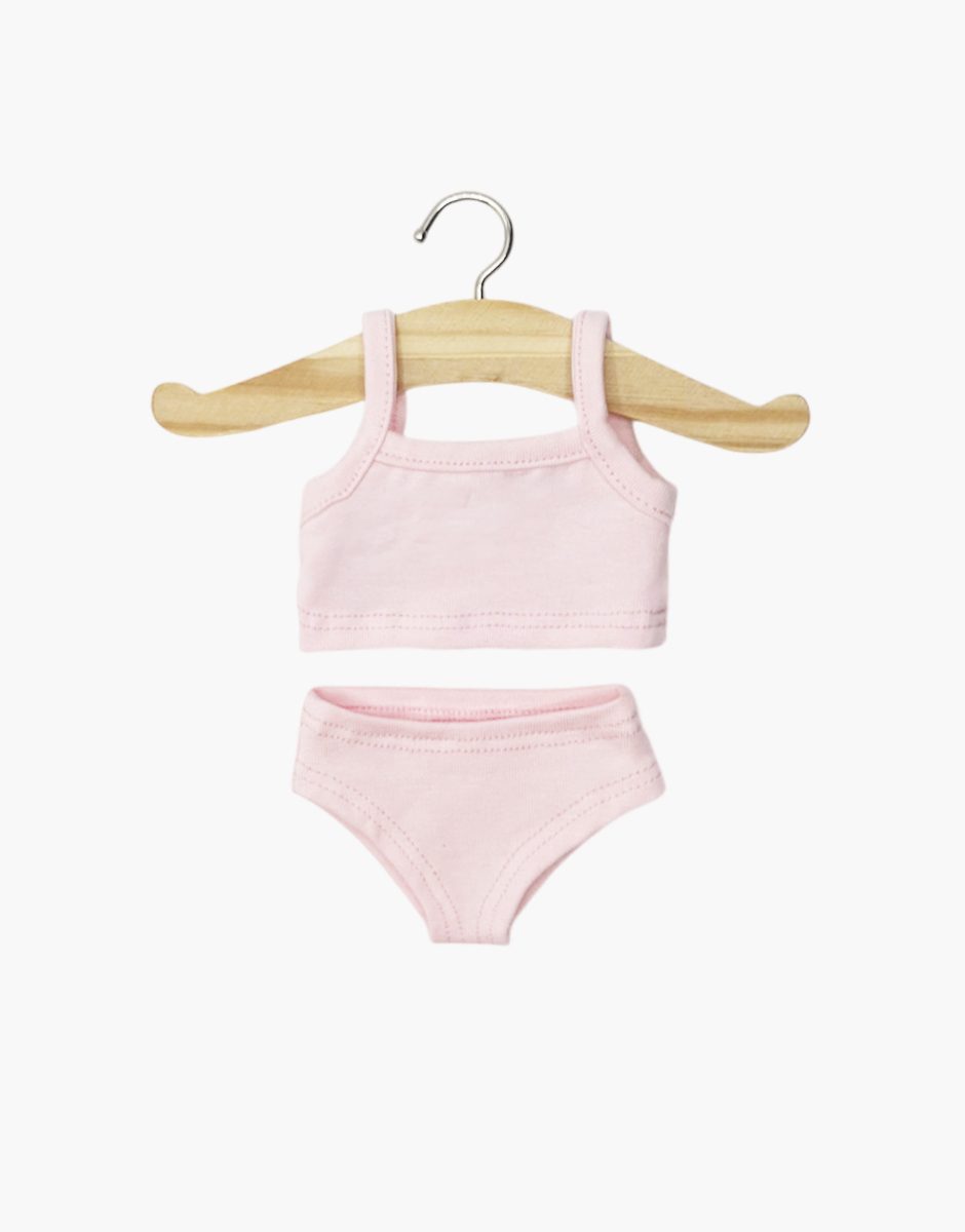 Mini Panchas - Dessous fille en jersey rose pâle