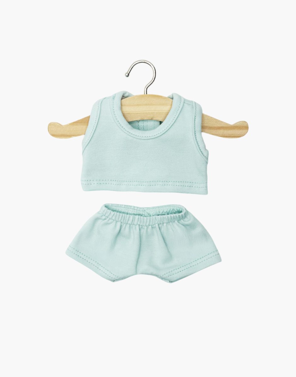 Mini Panchas - Dessous garçon en jersey menthe