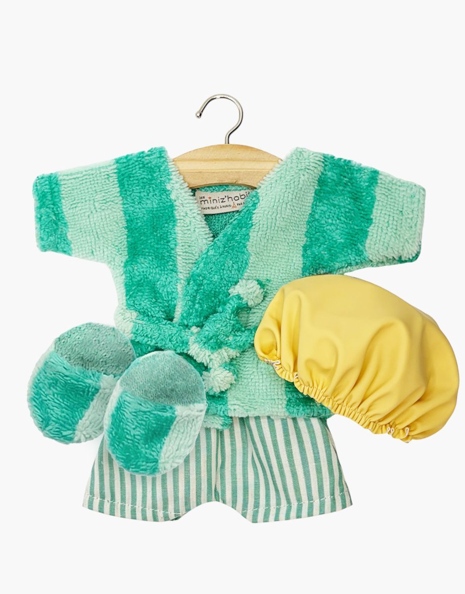 Mini Panchas - Ensemble de bain garçon rayé menthe