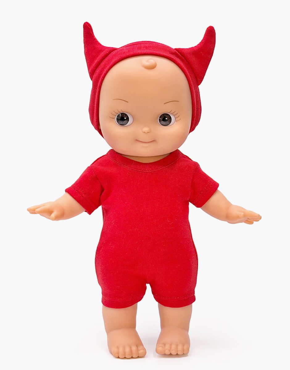Basile en fête et sa tenue de diablotin