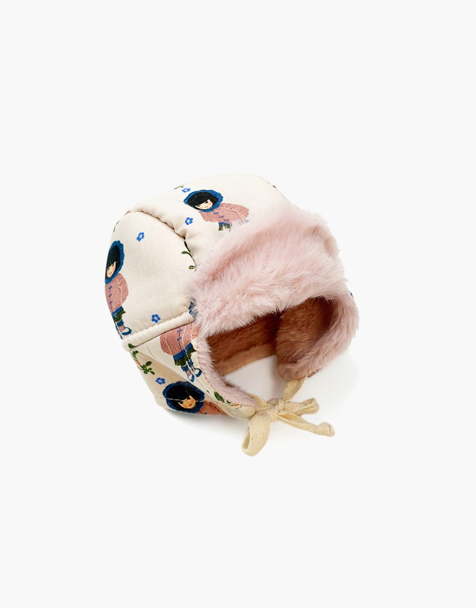 Chapka Swann en coton Jade