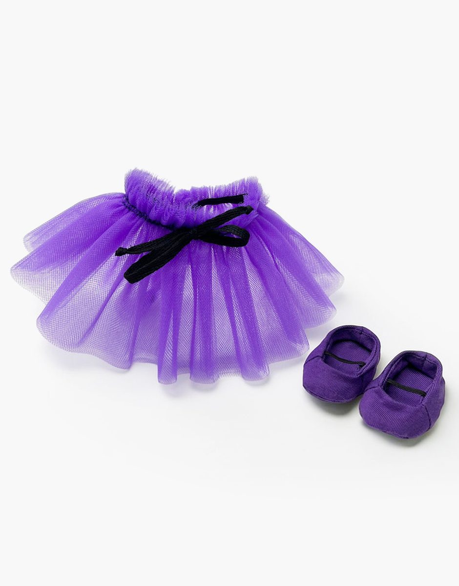 Ensemble tutu court Alicia violet et sa paire de chaussons ballerines