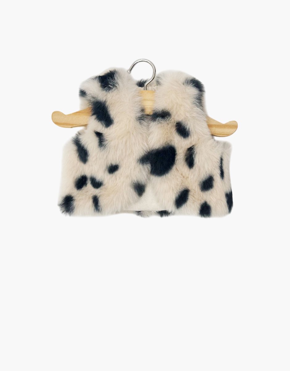 Gilet sans manches Tao en fausse fourrure dalmatien