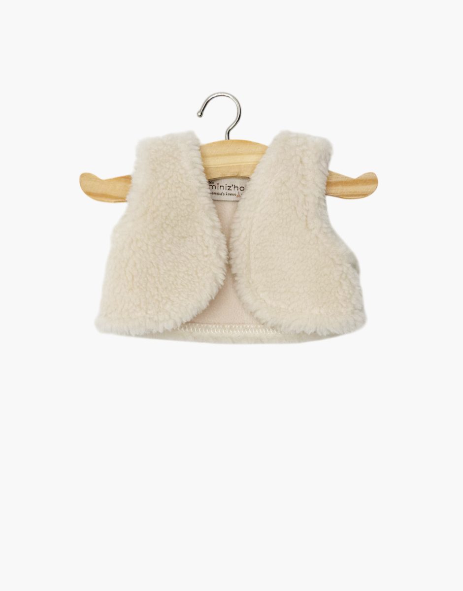 Babies - Gilet sans manches Tao en en fausse fourrure mouton écru