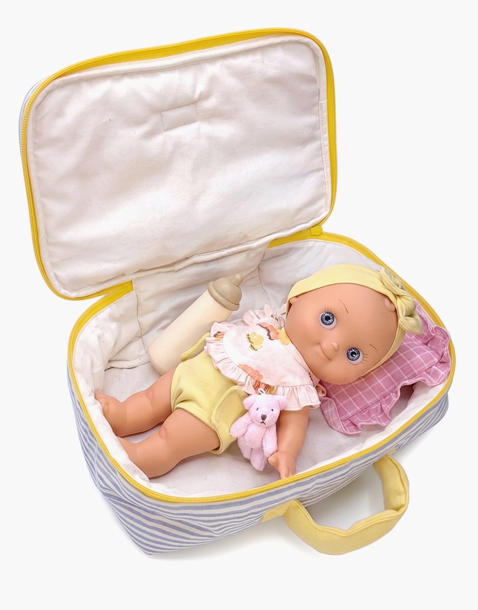 Alice et sa valisette Kit de Naissance à carreaux rose